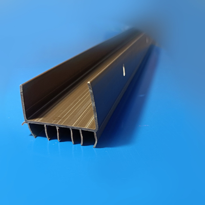 36 In. X 1-3/4 In. Brown Vinyl Slide On Door Bottom For Metal Doors Wood Doors