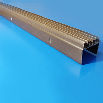 36 In. X 1-3/4 In. Brown Vinyl Slide On Door Bottom For Metal Doors Wood Doors