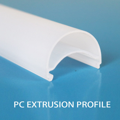 Extruded F Polycarbonate Profiles Opaque Or Clear Custom For Lamp Cover
