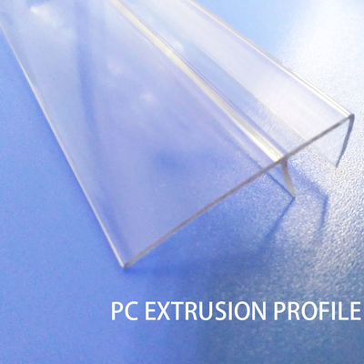 Extruded F Polycarbonate Profiles Opaque Or Clear Custom For Lamp Cover