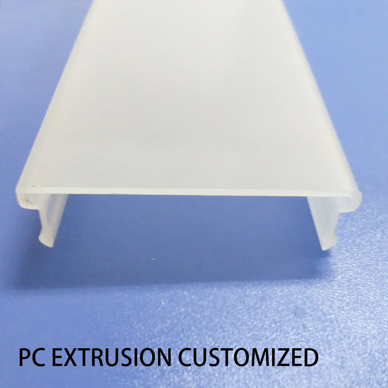 Extruded F Polycarbonate Profiles Opaque Or Clear Custom For Lamp Cover